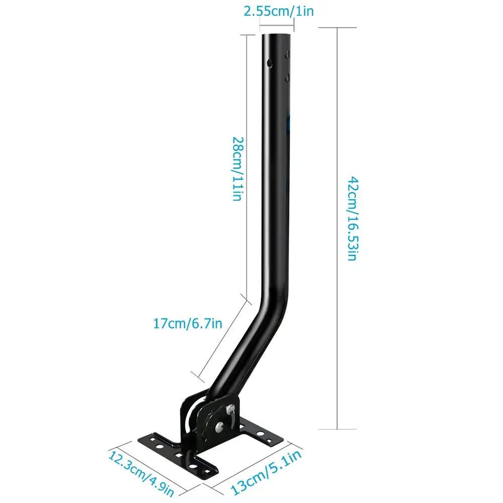 Universal J-Pole Antenna Mounting Bracket with 180° Rotation