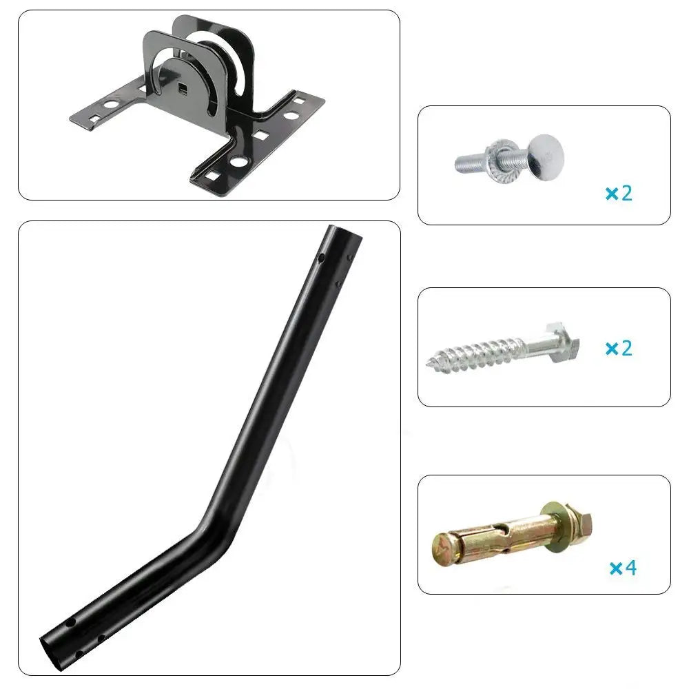 Universal J-Pole Antenna Mounting Bracket with 180° Rotation