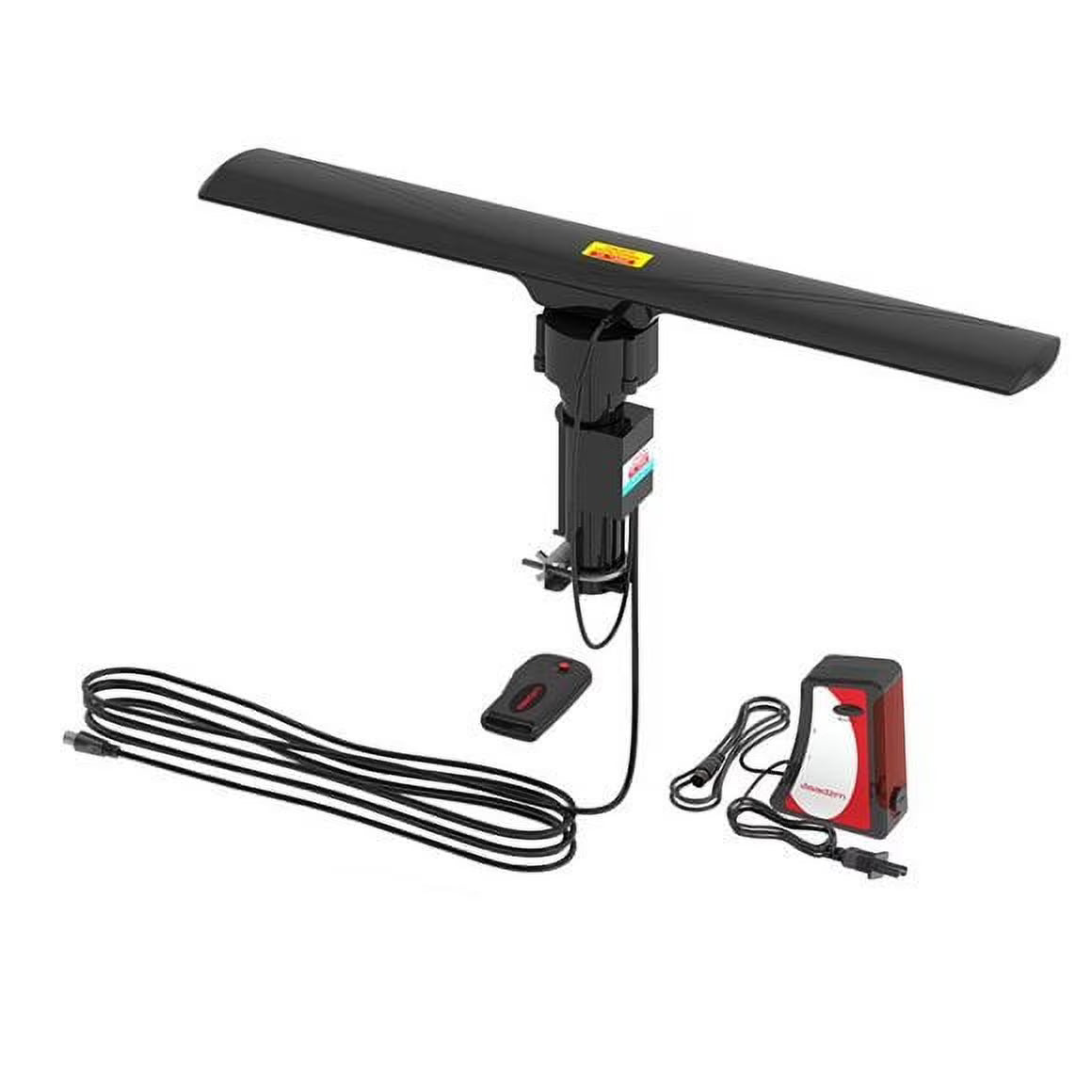 Military Style HD TV Antenna with 360° Remote Rotation