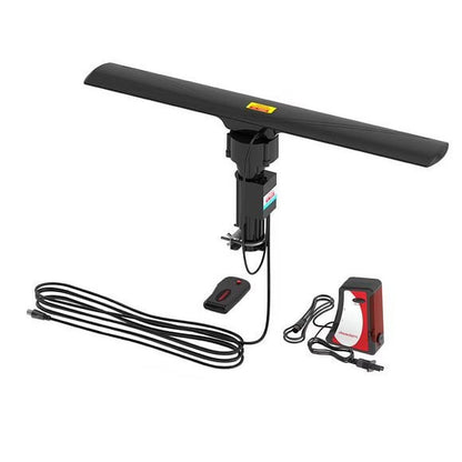 Military Style HD TV Antenna with 360° Remote Rotation