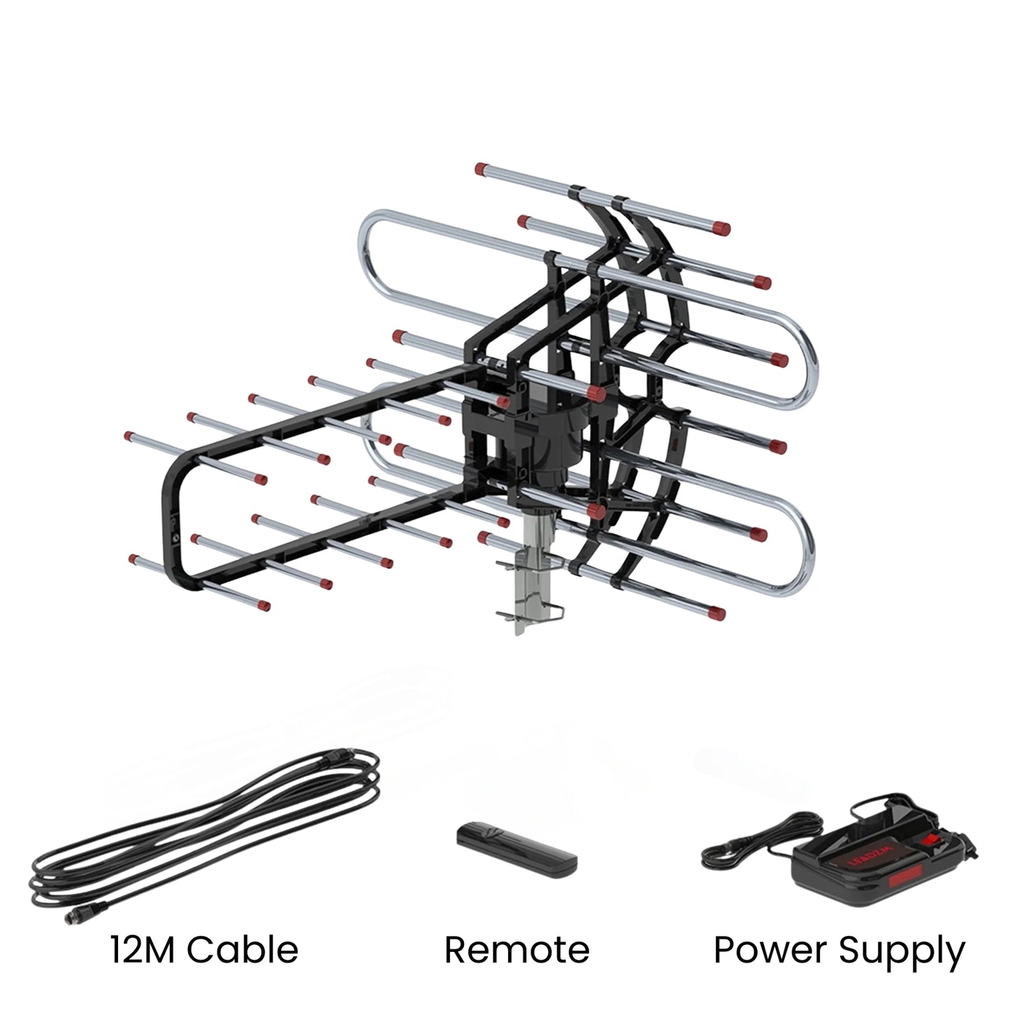 Outdoor TV Antenna with Signal Booster 150 Mile Range