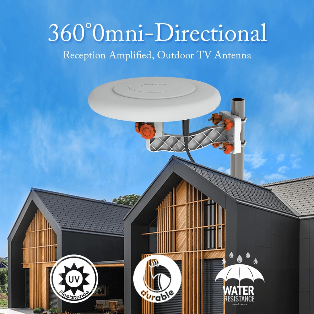 All-Direction TV Antenna No Blind Spots - No Rotation Required