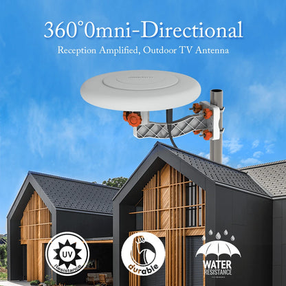 All-Direction TV Antenna No Blind Spots - No Rotation Required