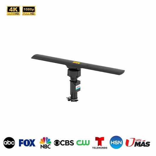 Military Style HD TV Antenna with 360° Remote Rotation