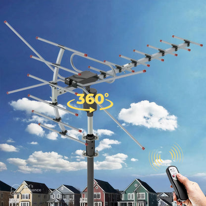 110 Mile Range Outdoor TV Antenna Crystal Clear HD Reception