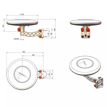 All-Direction TV Antenna No Blind Spots - No Rotation Required